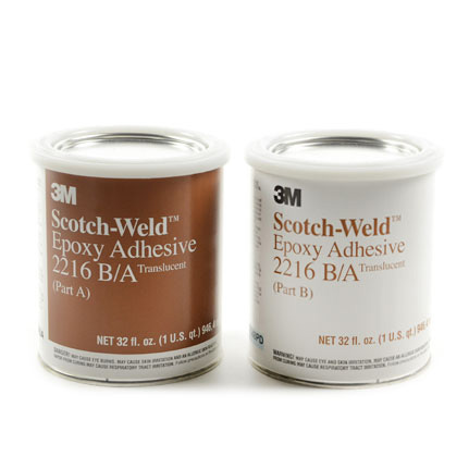 3M Scotch-Weld 2216 環(huán)氧樹脂粘合劑 透明 1夸脫 罐套裝